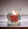 Poinsettia Flower Glass Votive Candle Holders, Home Décor, Gift for Her, Gift for Mom, Nature Lover Gift, Vintage Decor